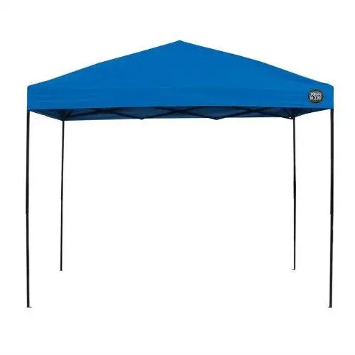 10' X 10' Portable Blue Fabric Canopy Tent With Wheeled Carry Bag 1