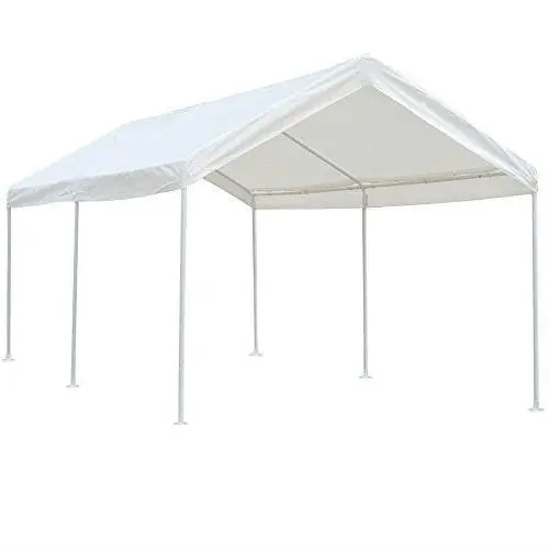 10' X 20' White Canopy Gazebo Carport – Weather-Resistant Outdoor Shelter 1