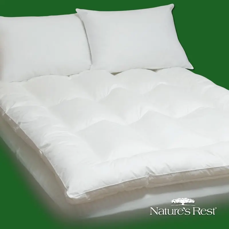 100% Cotton Fiber Mattress Topper – King Size Soft Bed Pad For Added Comfort 1