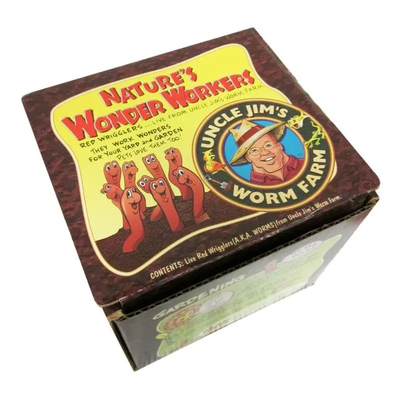 1,000 Live Red Wiggler Composting Worms – Ready-To-Use Starter Colony 1