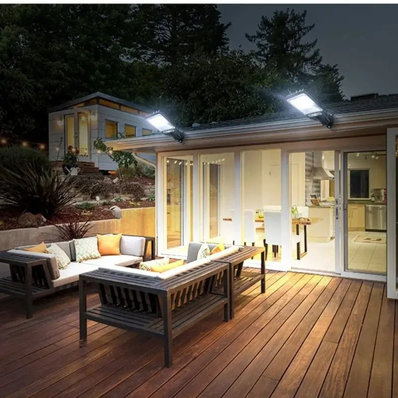 108-Cob Solar-Powered Street Light With Motion Sensor – 3 Lighting Modes, Weather-Resistant 1