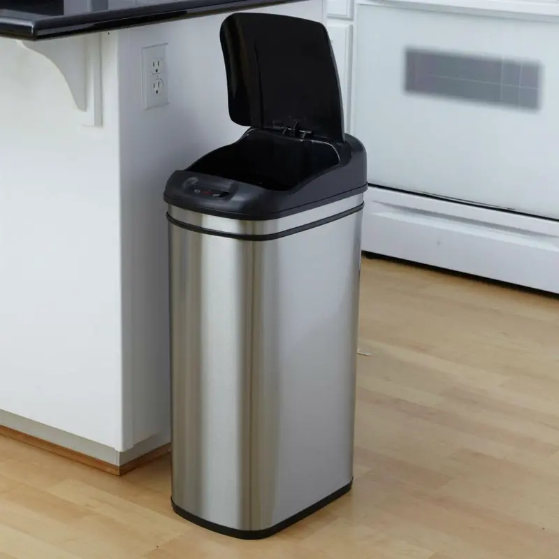 11.1-Gallon Motion-Sensor Touchless Kitchen Trash Can 1