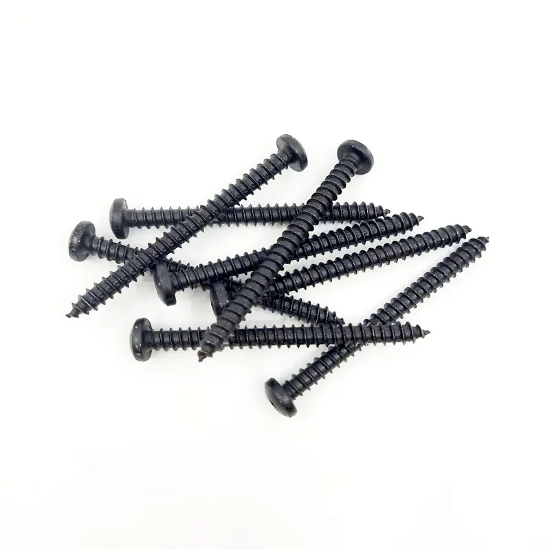 #14 × 3" Black Pan Head Screws – Pack Of 8 1