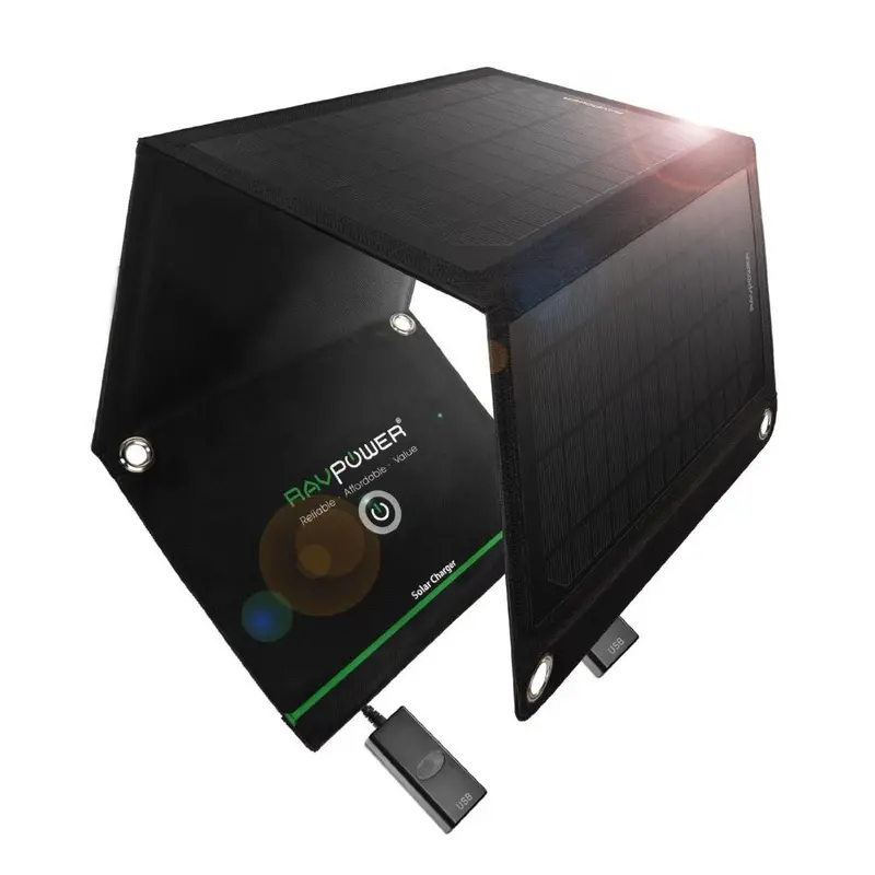 15W Foldable Portable Solar Charger For Phones And Tablets – Usb Powered 1