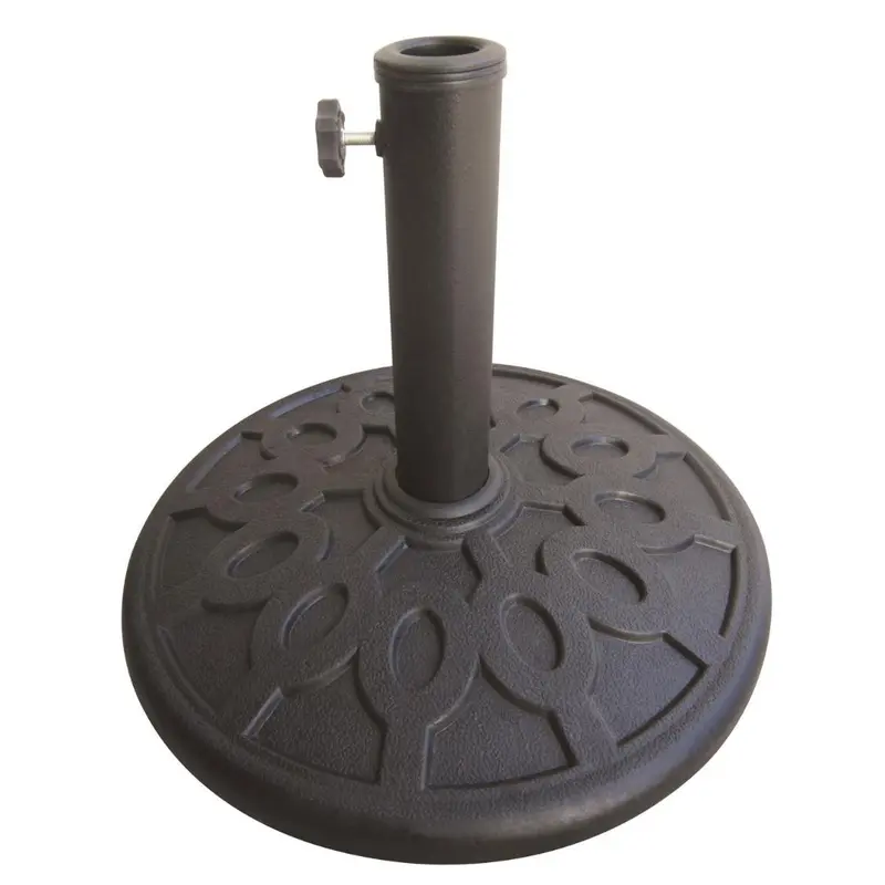 17.6 Lb Grey-Black Resin Umbrella Base – Outdoor Stability Weight 1