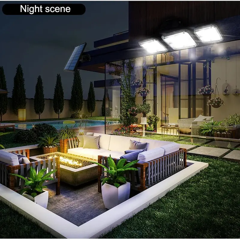20W Solar Garden Light – 122/333-Led Ip65 Waterproof Outdoor Lamp With Adjustable Head 1