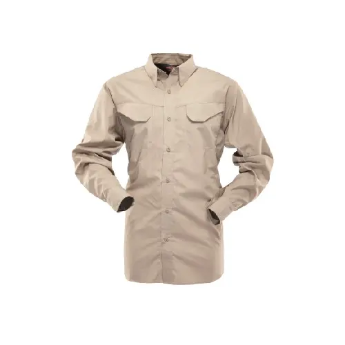 24/7 Field Shirt – Khaki Gunny Fabric (65% Polyester / 35% Cotton), Extra Large 1