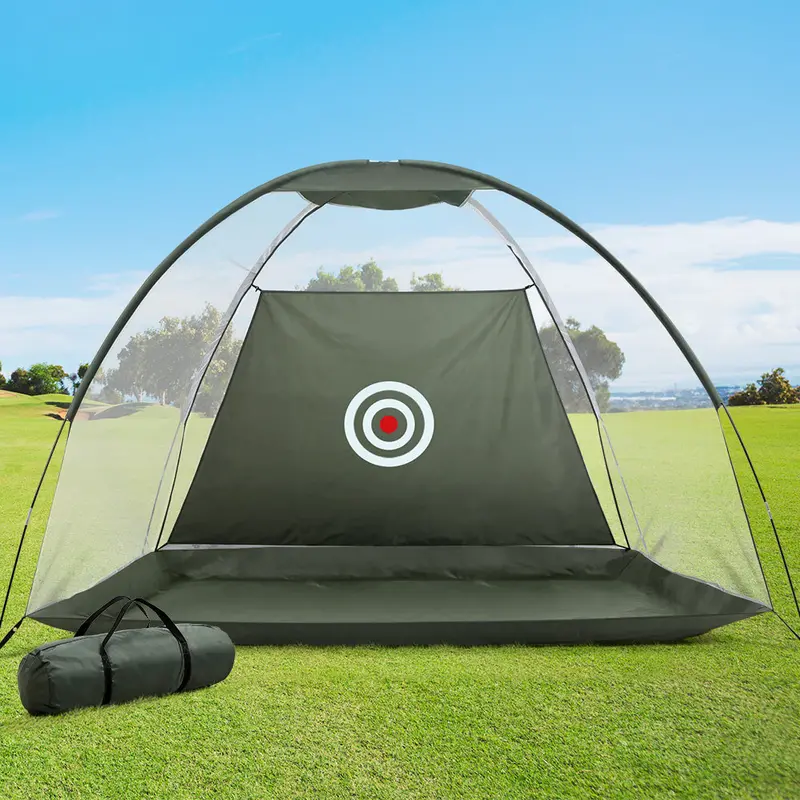 3M Portable Golf Practice Net – Indoor/Outdoor Driving Range Training Aid – Danoz Direct 1