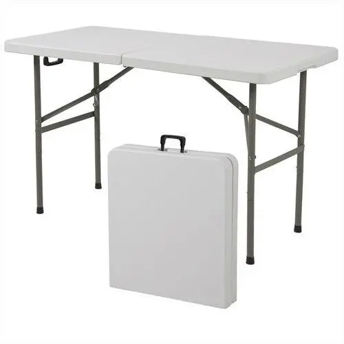 4-Foot Portable Folding Center Table With Carry Handle 1