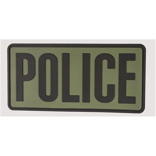 5Ive Star Police Morale Patch – Od Green With Black Accents (6" X 3") 1