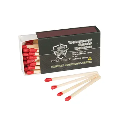 5Ive Star Waterproof Match Kit – 4-Pack Survival Matches 1