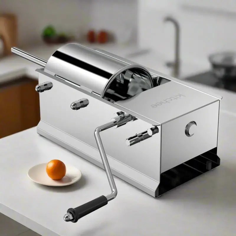 7L Horizontal Sausage Filler By Danoz Kitchen – Stainless Steel Manual Meat Stuffer For Homemade Sausages 1