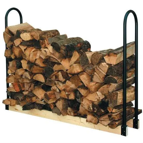 Adjustable Indoor/Outdoor Firewood Log Rack – Sturdy Steel Design 1
