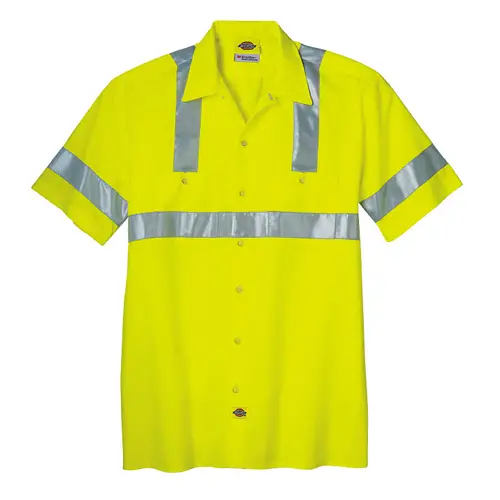 Ansi Class 2 High-Visibility Short-Sleeve Work Shirt 1