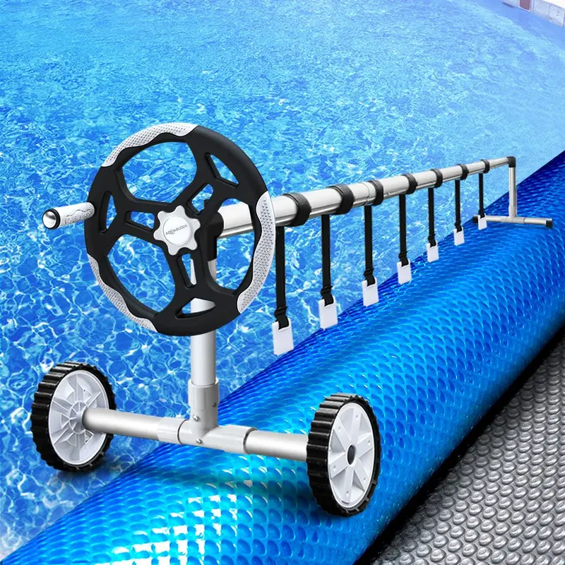 Aquabuddy 11×4.8M Solar Pool Cover (500 Micron) – Universal-Fit Pool Blanket With 5.5M Roller 1