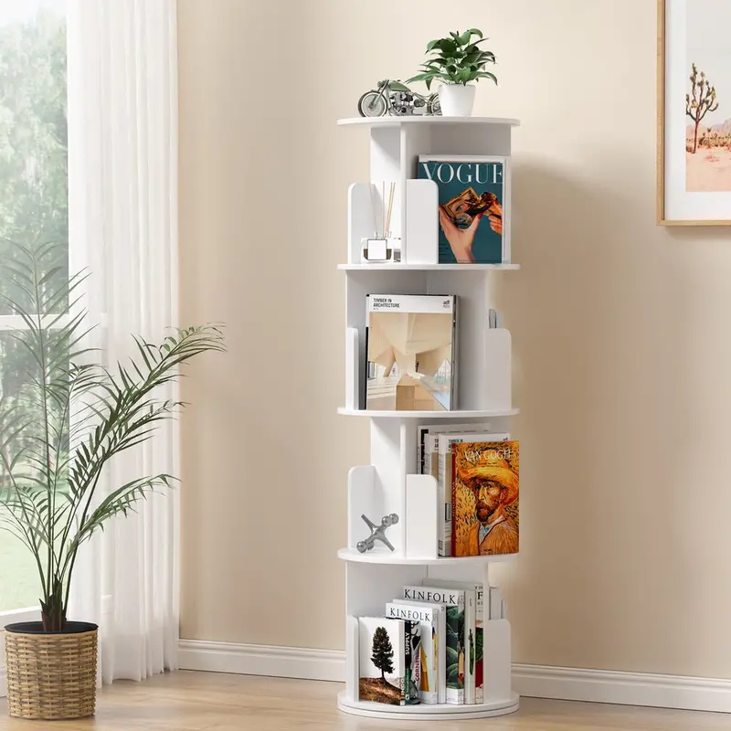 Artiss 4-Tier Modern Bookshelf – Sleek Multi-Use Storage Unit For Living Rooms & Offices 1