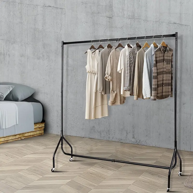 Artiss 6-Foot Mobile Clothes Rack – Wheeled Coat Stand With Rail By Danoz Furniture 1