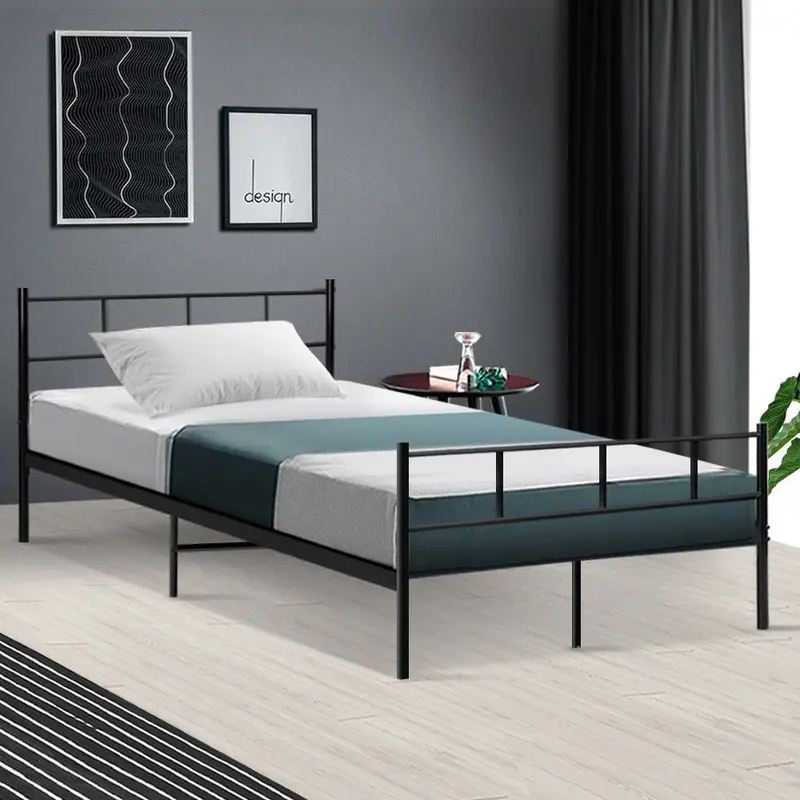 Artiss King Single Metal Bed Frame – Reinforced Steel Support For Enhanced Durability 1