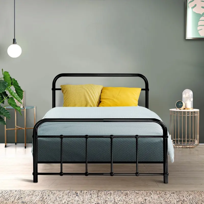 Artiss Leo Single Metal Bed Frame – Minimalist Black Finish With Free Shipping 1