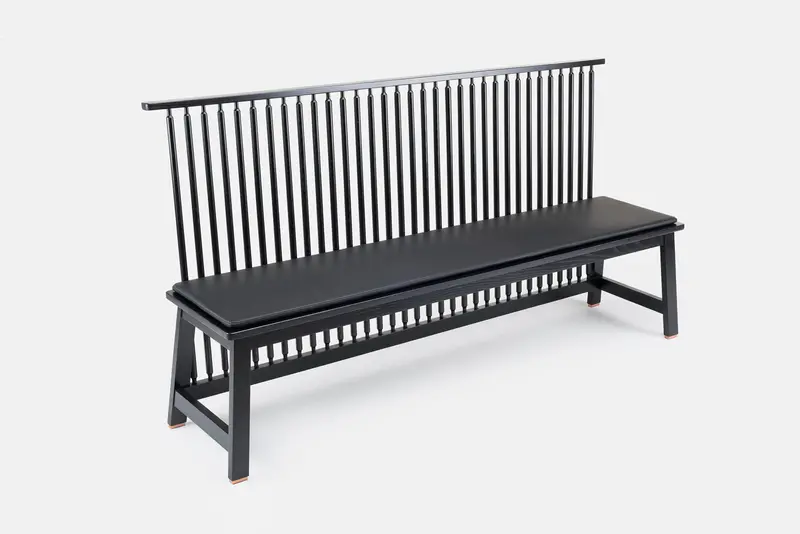 Backed Bench Seat For Living Or Entryway 1