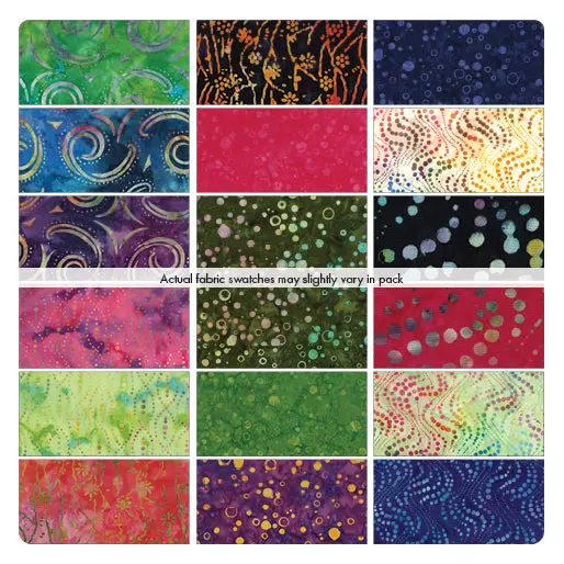 Bali Celebration 10X10 Pre-Cut Fabric Pack – 42 Pieces 1
