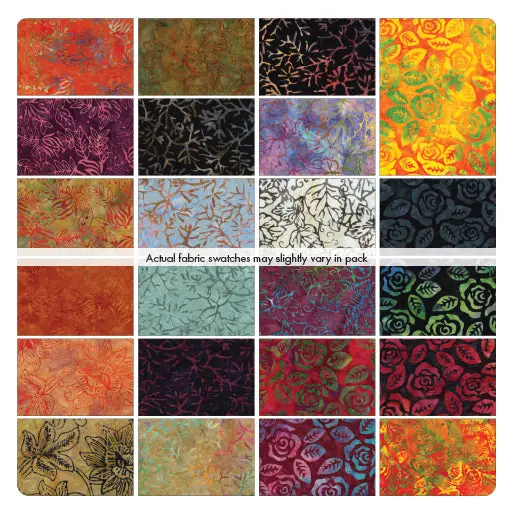 Bali Rose Garden 10X10 Pre-Cut Fabric Pack – 42 Pieces 1