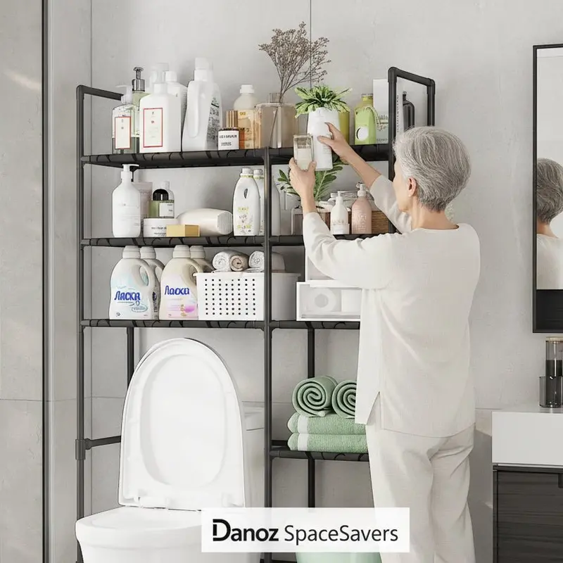 Bathroomsmart Over-The-Toilet Storage Cabinet – Space-Saving Vertical Organizer For Bathrooms 1