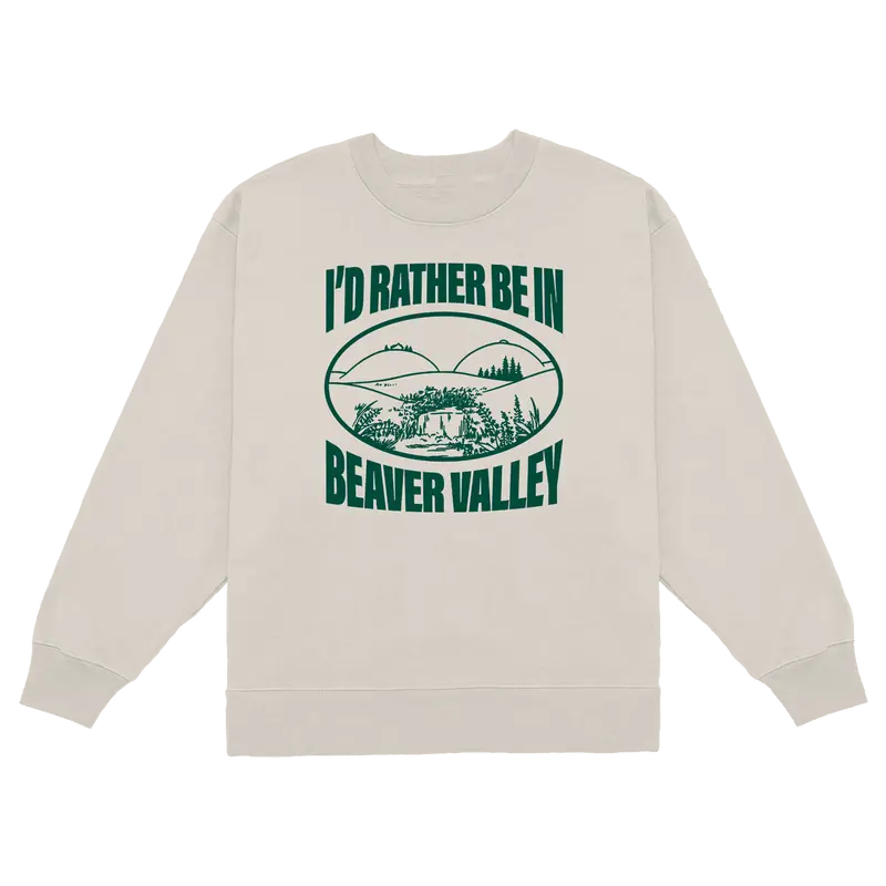 Beaver Valley Sand Themed Crewneck Sweatshirt 1