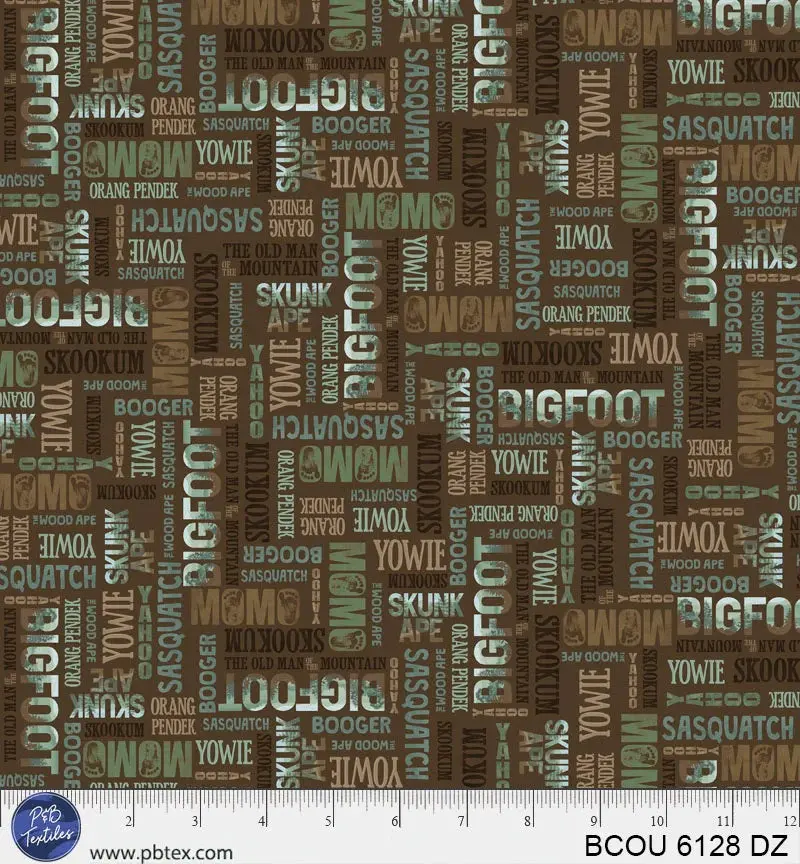 Bigfoot Country Four-Way Nickname Fabric – Dusty Rose (Bcou06128Dz) 1