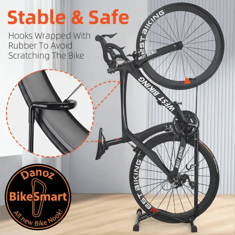 Bike Nook 3-In-1 Bicycle Stand – Indoor Parking, Storage & Maintenance Rack For Mtb/Road Bikes – Bikesmart 1