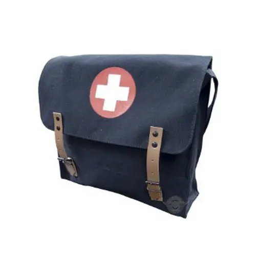 Black German-Inspired Medical Shoulder Bag For Professionals 1