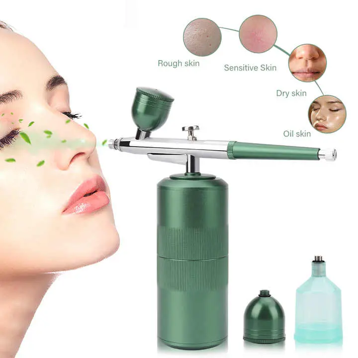 Black Nano Oxygen Facial Mist Sprayer – High-Pressure Needle-Free Skincare Device 1