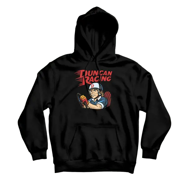 Black Racing Hoodie – Duncan Speed Motorsports Theme 1