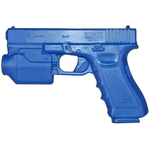 Blue Glock-Style Training Pistol For Glock 17/22/31 With Tactical Light Attachment 1