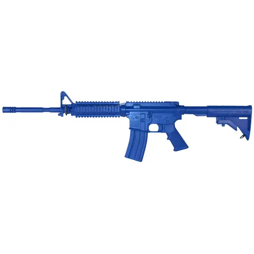 Blue M4-Style Training Rifle With Flat Top Upper And Forward Rail 1