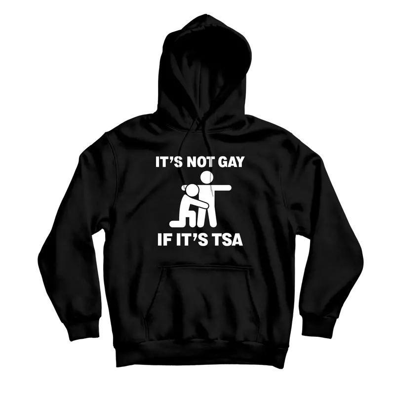 Bold Black Hoodie: 'It’S Not Gay' Statement Wear 1