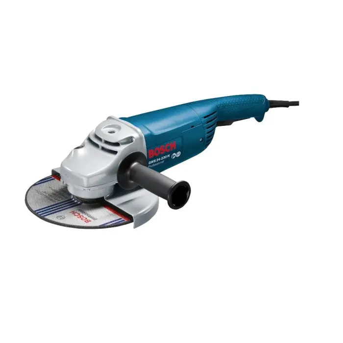 Bosch Gws 24-230 H Angle Grinder – 2400W, 230 Mm (9") Industrial-Grade Grinder With Safety Switch 1