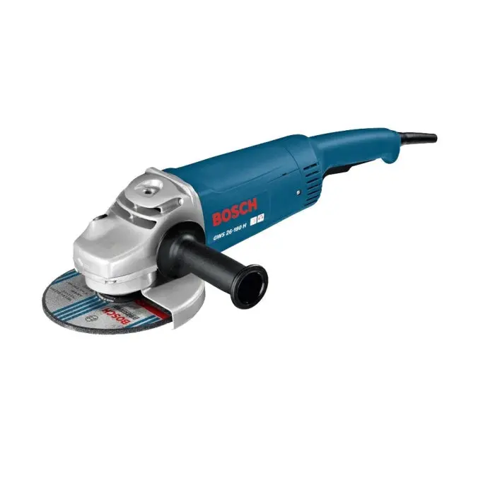 Bosch Gws 26-180 H Angle Grinder – 2600W, 180 Mm (7") Heavy-Duty Model With Deadman Switch 1