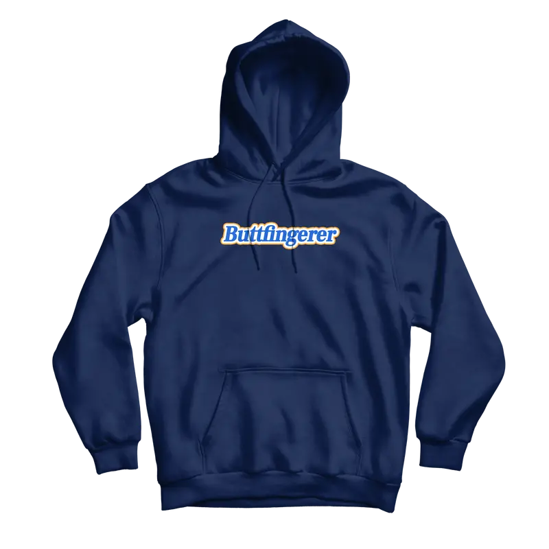 Buttfingerer Navy Streetwear Hoodie 1