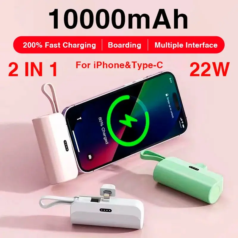 Chargesmart 10000Mah Portable Power Bank – Compact Magsafe-Friendly External Battery With Usb-C Fast Charging 1