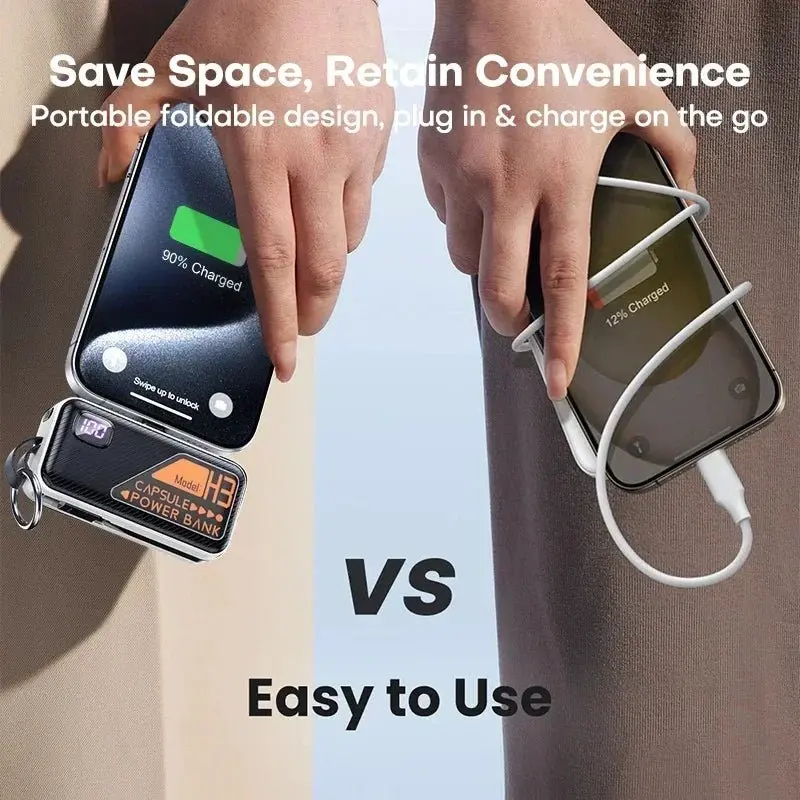 Chargesmart 5000Mah Mini Power Bank – Pocket-Sized Pd 20W Fast Charger For On-The-Go Devices 1