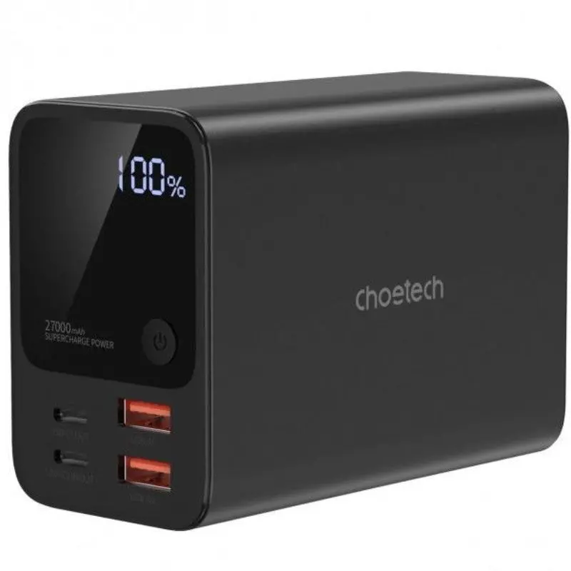 Choetech B635 Dual Usb-C Pd Power Bank – 100W, 27,000 Mah 1