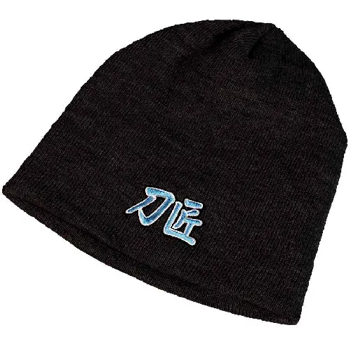 Cold Steel Knit Beanie – Lightweight Black Cold-Weather Headwear 1