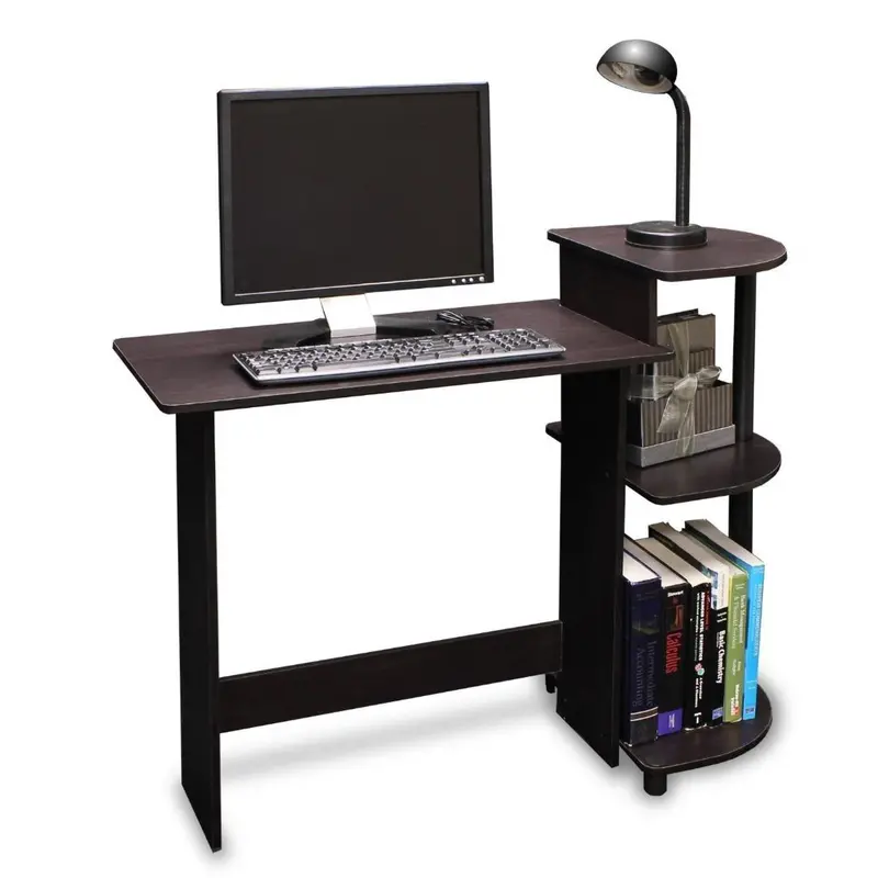 Compact Espresso-Black Computer Desk For Small Spaces 1
