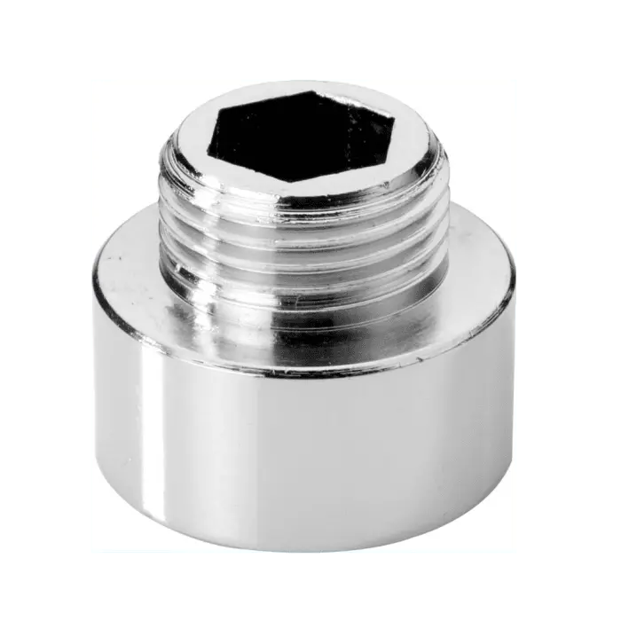 Copper-Plated Extension Nipple Socket: 1/2" × 3/4" 1