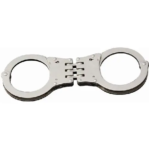 Csi Oversized Hinged Carbon Steel Handcuffs – Heavy-Duty Restraint 4