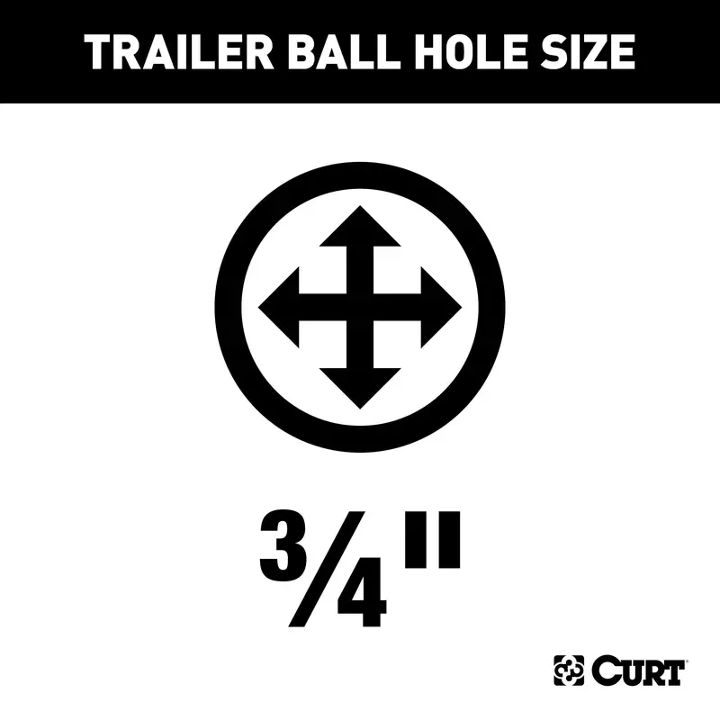 Curt Class 1 Trailer Hitch – Fixed-Tongue Design With 3/4" Ball Hole (Model 11666) 1
