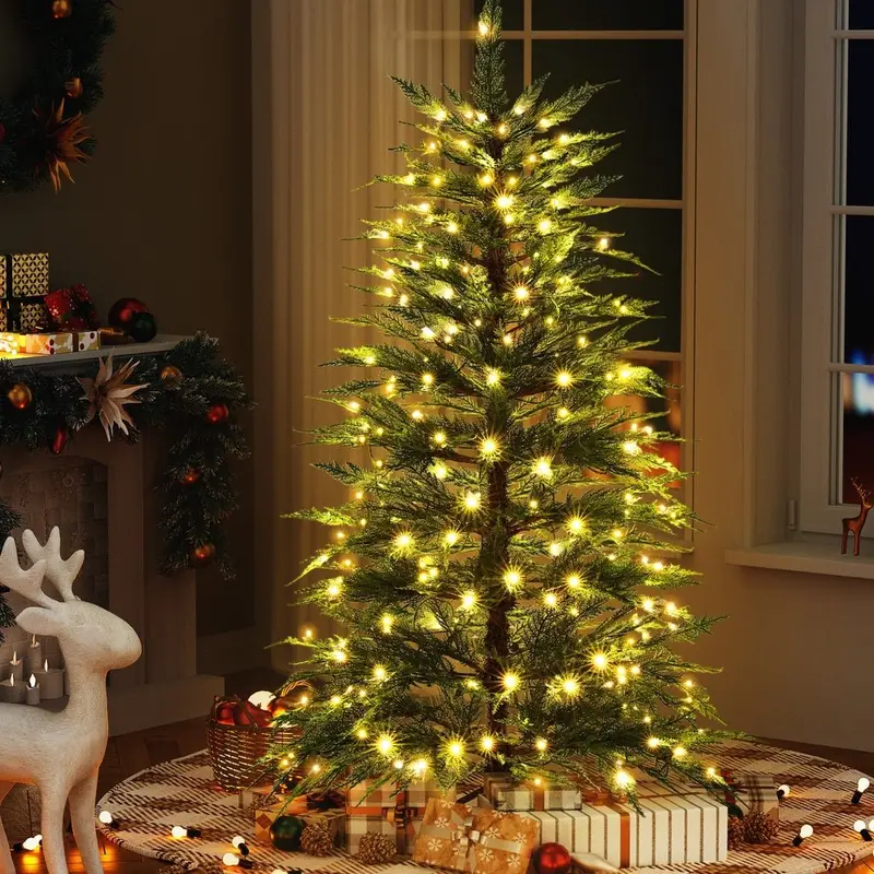 Danoz 1.5M Led Christmas Tree – Sparse 263-Tip Festive Decoration With Warm White Lights 1