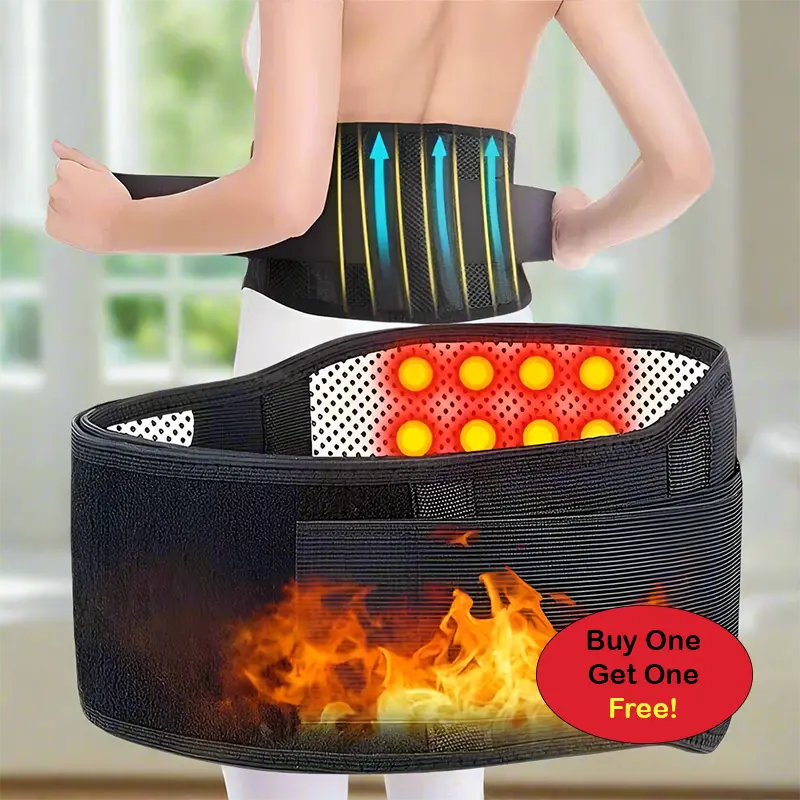 Danoz Adjustable Magnetic Therapy Belt – Self-Heating Back Support For Pain Relief (2-Pack) 1
