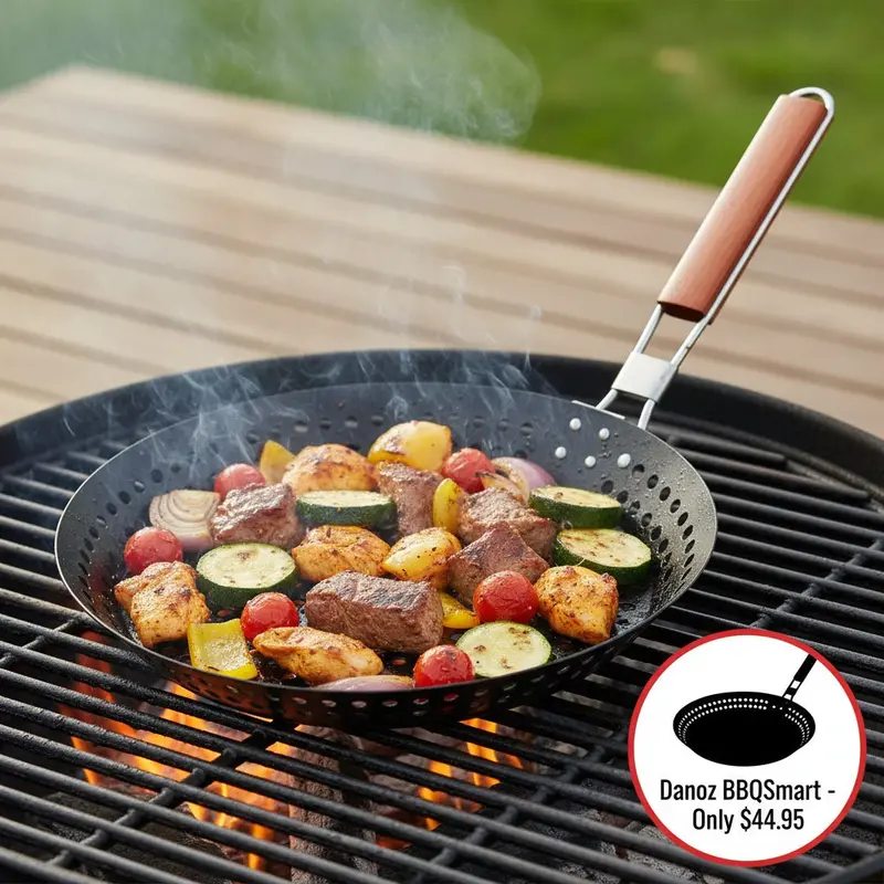 Danoz Bbq Pro Carbon Steel Grill Pan – Portable Outdoor Barbecue Plate For Indoor & Outdoor Cooking 1